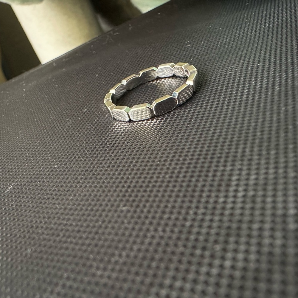 Chanel Premiere Promesse Wedding Band Link 2 Point Diamond 0.02ct PT950 US4.75 - Picture 8 of 11